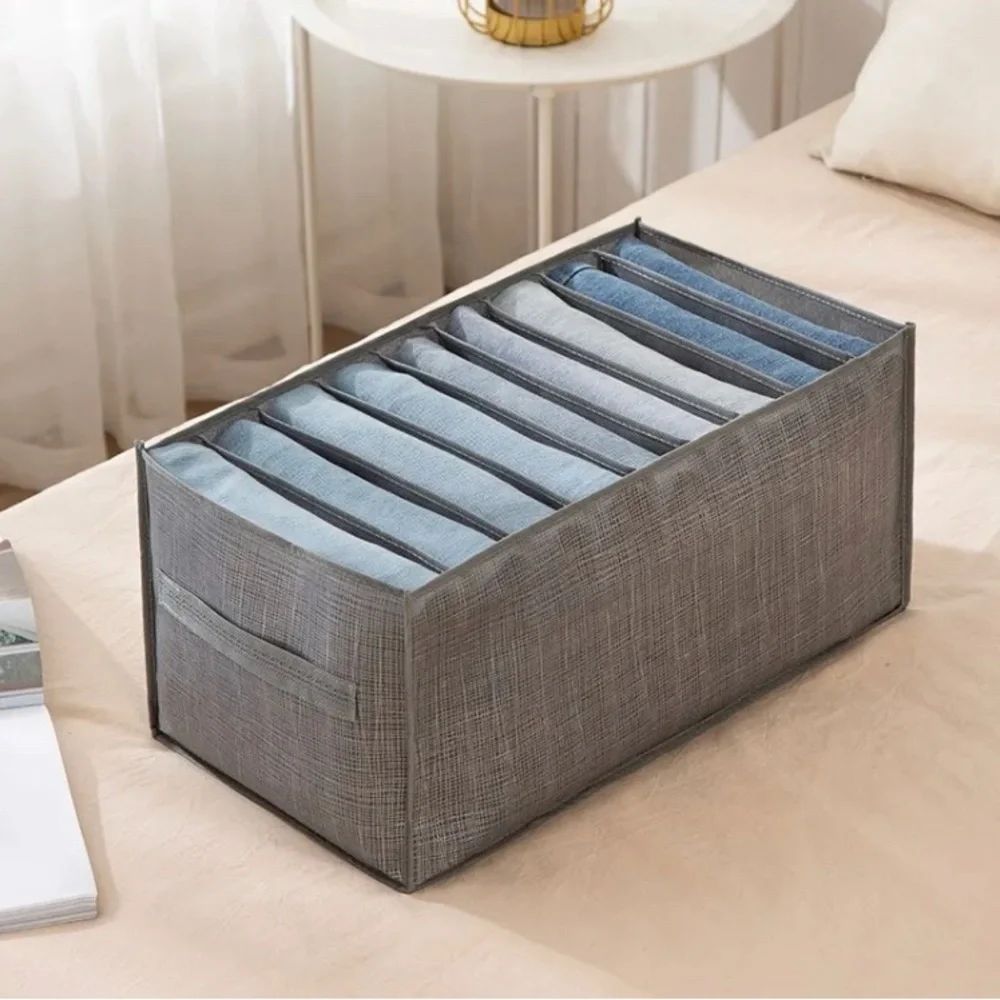 2 grey 9 grid durable storage box